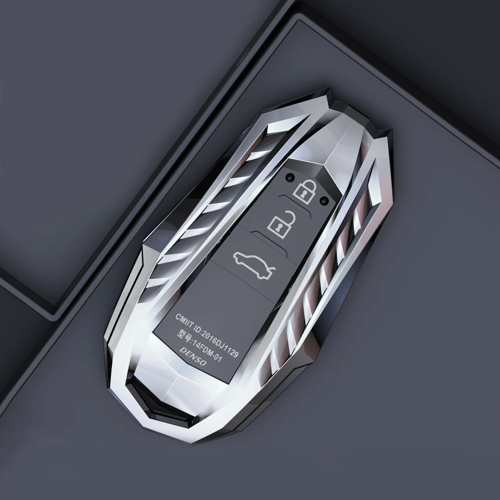 

Zinc Alloy Car Remote Key Cover Case Holder For Toyota CHR C-HR Prado 2017 2018 Prius Camry Corolla RAV4 2018 Car Accessories