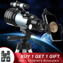 Best Professional HD Zooming Outdoor 150X Refractive Space Astronomical
Telescope with Tripod Moon Watching for Kids Adults Gifts