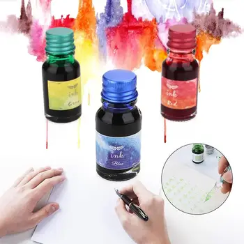 

Painting Ink Mini Creative 10ml Non-Carbon Signature Pen Fountain Pens Non-Carbon Ink Multicolor Graffiti Coloring Colored Ink