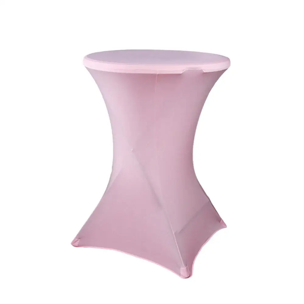 3 60 см эластичная Коктейльная анти-Грязная скатерть, растягивающаяся круглая скатерть, спандекс, скатерть для бара, отеля, украшения для свадебной вечеринки - Цвет: 3