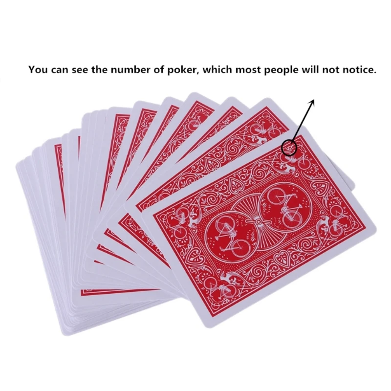 

New Magic Tricks Secret Marked Poker Cards See Through Playing Cards Magic Toys simple but unexpected FT010