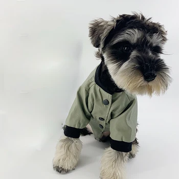 

Pet Dog waterproof dogs Clothes pets Windbreaker For Small Dogs Puppy Cat Costumes French Bulldog Bichon PU jacket Clothing