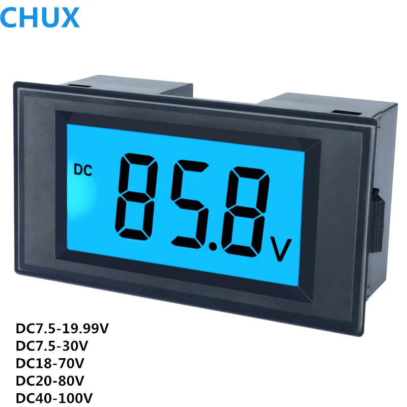 

Voltage Detection Display LCD Digital DC Power Voltmeter Color Screen DC12V 24V 60V 100V Measurement Sreen Digital Meter D69-30