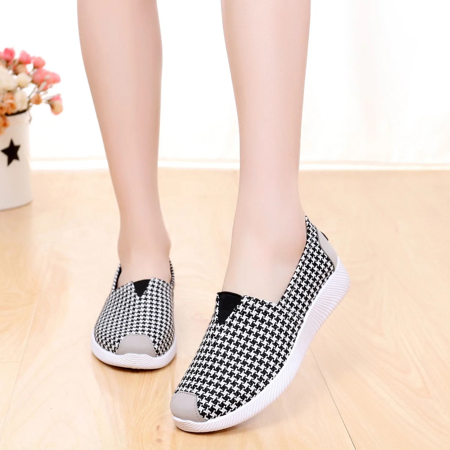 

2019 New Style Fashion Fine Hemp Fabric Athletic Shoes Comfortable Casual Flat