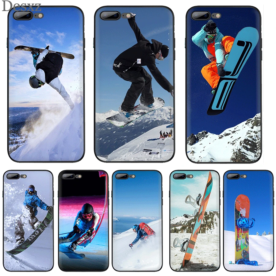 Mobile Phone Case for iPhone 6 6s 7 8 Plus 11 Pro X XR XS Max 5 5S SE Cover Cool Sports Snowboarding | Мобильные телефоны и