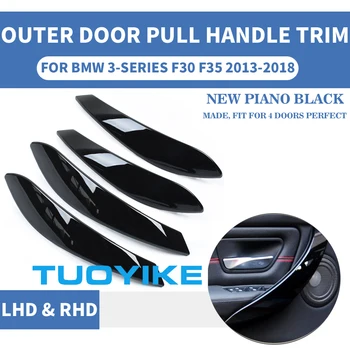 

4PCS/Set LHD RHD Piano Black Car Interior Door Pull Handle Outer Protective Cover For BMW F30 F80 F31 F32 F33 F35 M3 M4 13-2018