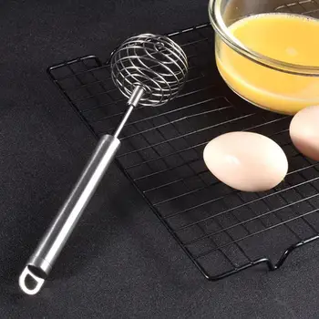 

Stainless Steel Spiral shape Manual Whisk Frother Blender Egg Beater Stirrer Kitchen Tool Egg Tools Kitchen Gadgets