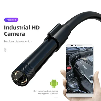 

Hot Selling 5.5mm Car Endoscope Camera IP67 Waterproof 6 LED Borescope Auto Pipe Inspection Camera USB Vehicle Testing Tool
