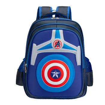 

Hot Captain America Girl Boy Children Primary School bag Bagpack Schoolbags Kids Teenagers Student Backpacks