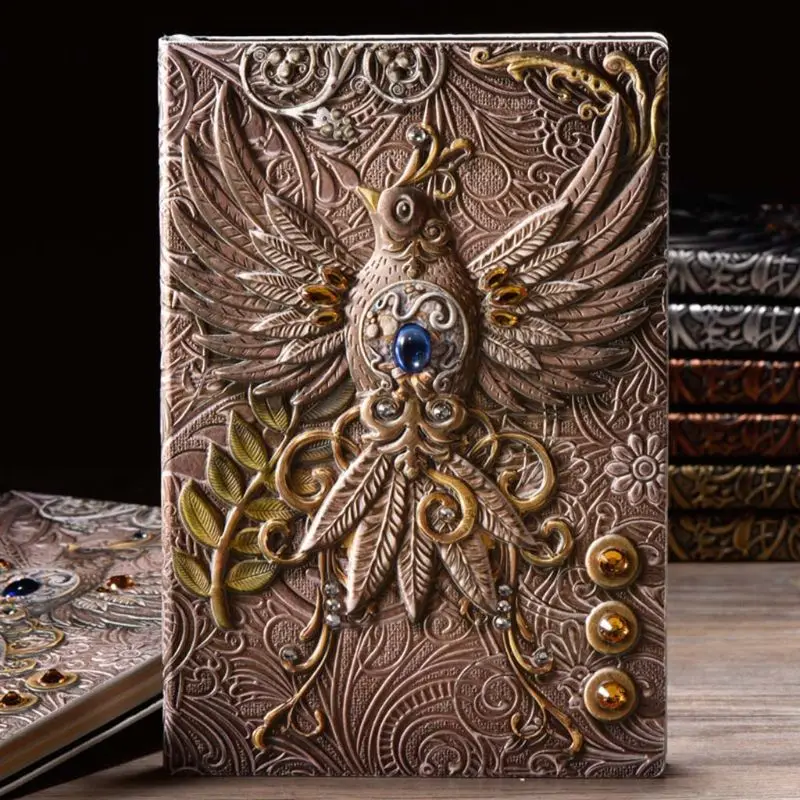 Vintage Retro The Phenix Long Life Bird Theme Lined Paper Note Book 100 Sheets Journal School Office Supplies Vintage Retro The Phenix Long Life Bird Theme Lined Paper Note Book 100 Sheets Journal School Office Supplies