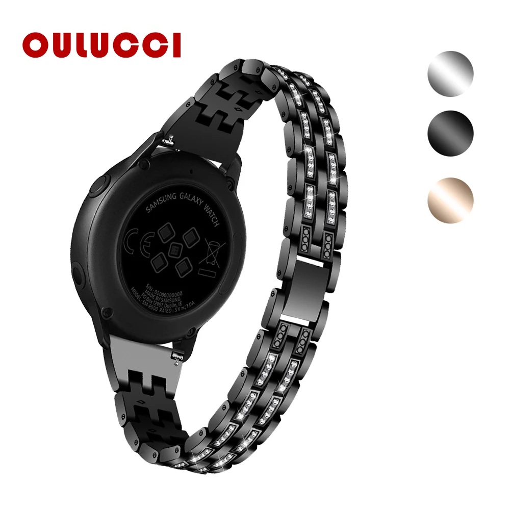 

Oulucci Stainless steel metal Watchband for samsung active watch New Arrival 3 Colors strap for samsung active watch 42mm