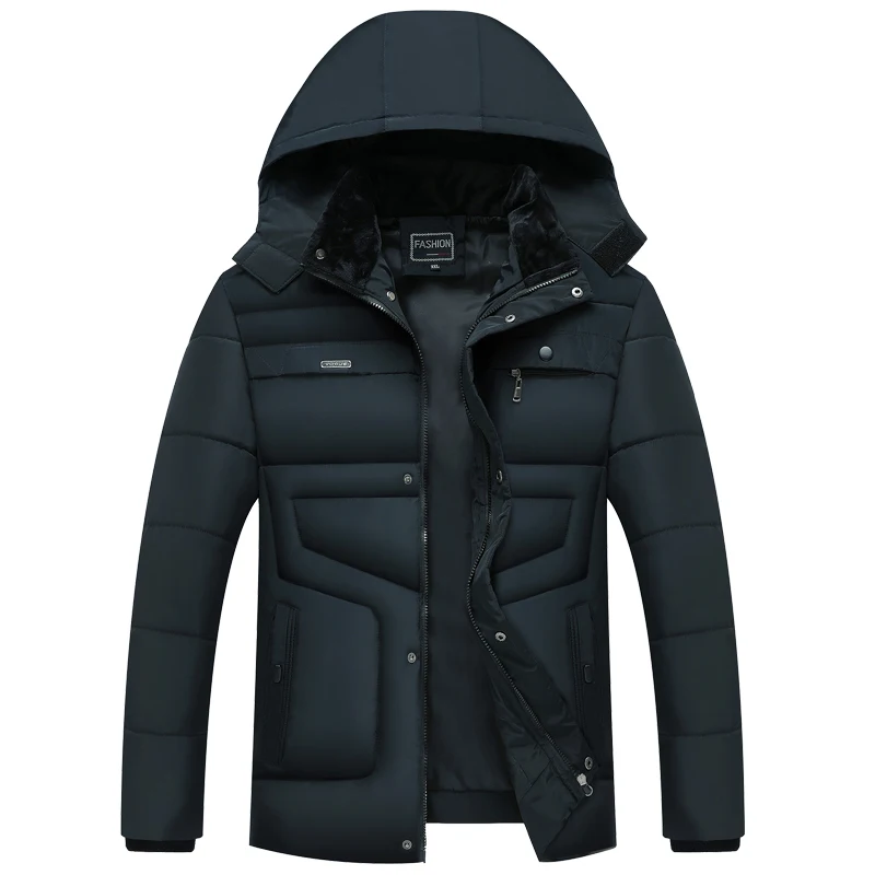 Стиль зима Горячая Мода с капюшоном зимнее пальто для мужчин-20 градусов Толстая Теплая мужская зимняя куртка парка верхняя одежда уличная одежда