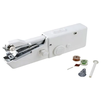 

Portable Handheld Electric Sewing Machines Cordless Clothes Fabrics Mini Stitch Needlework Sewing Machine Stitch Sew Tool