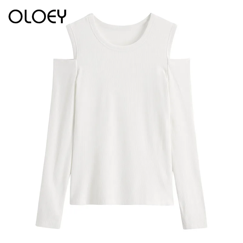 Футболка женская с длинным рукавом пикантный элегантный облегающий Топ без