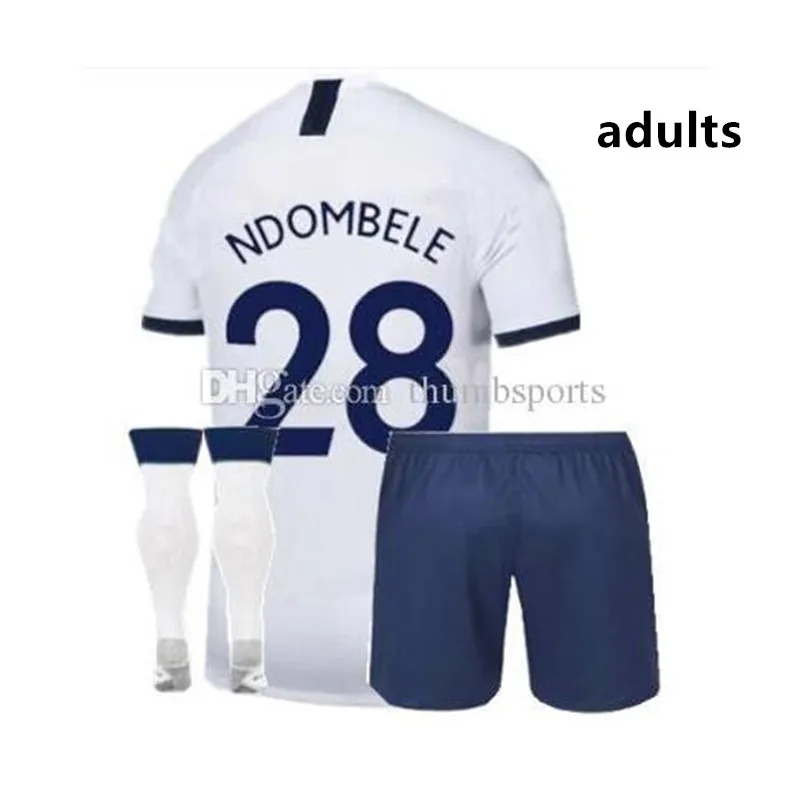 19 20 Tottenham Футбольная Футболка ERIKSEN DAVIES ROSE VERTONGHEN SON KANE DELE NDOMBELE комплект для взрослых+ носки футболка Tottenham - Цвет: shirt