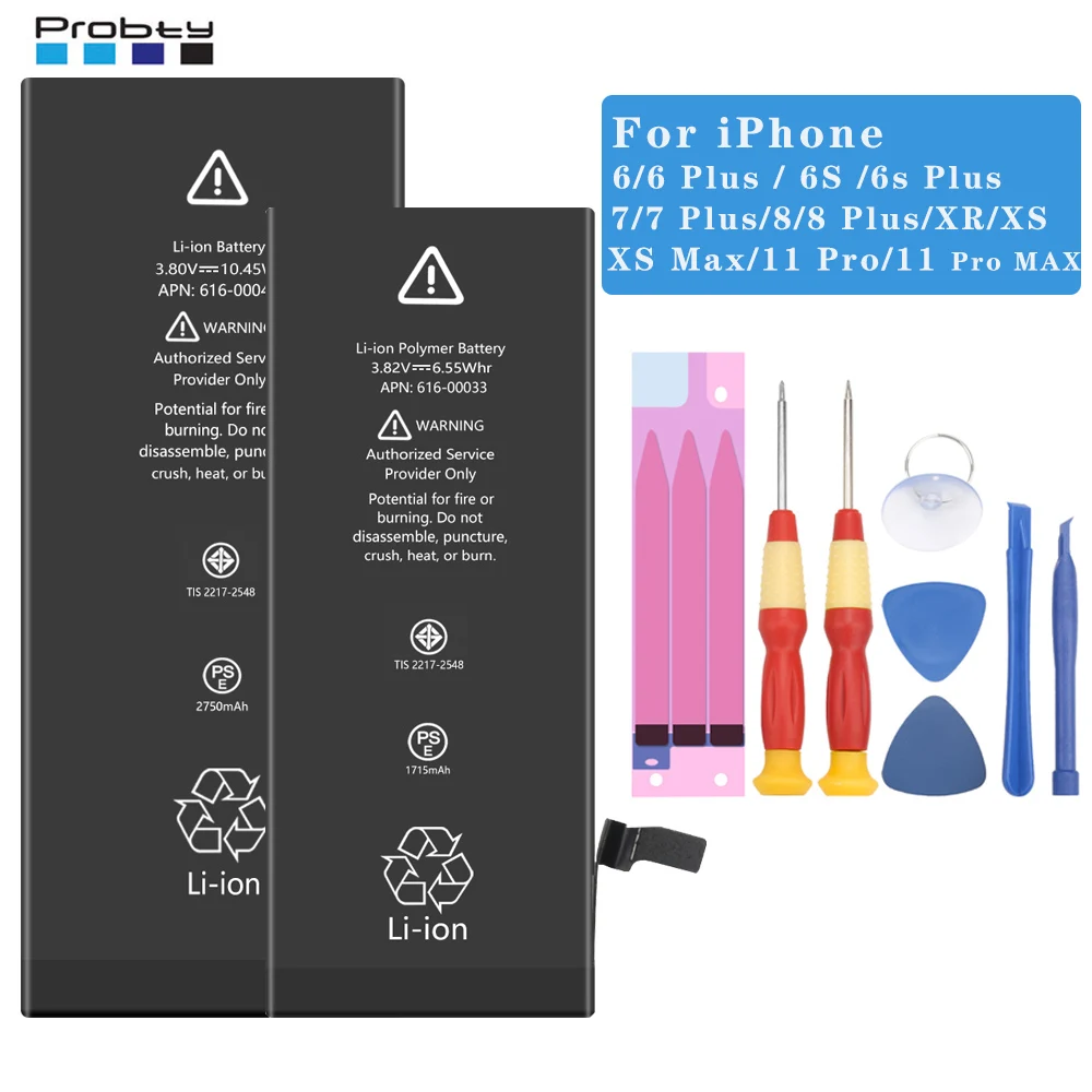 Per Iphone 6 6S Plus 7 8 Plus X Xs Max Xr 11 Pro Max Batterie Di Ricambio Bateria Ad Alta Capacità Per Iphone6