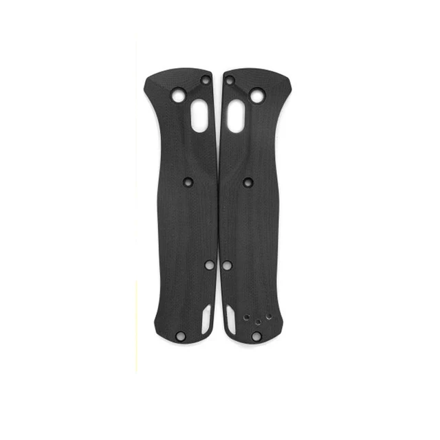 1 Pair Custom Crossfade G10 Folding Knife Handle Scales Grip Patch for Bugout 535 Butterfly Knives DIY Make Accessories Parts Black