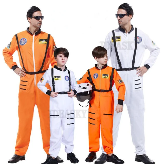 Baby Kids adulto astronauta costume cosmico tuta spaziale piloti tuta Purim  carnevale Cosplay Outfit casco per uomo ragazzo astronauta - AliExpress