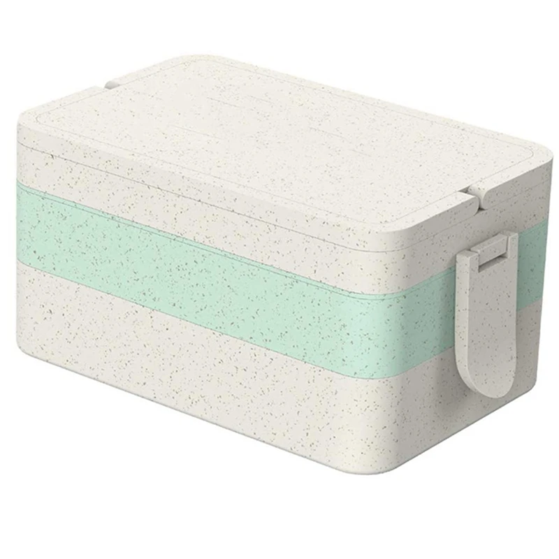 

Lunch Box for Kids & Adults with Spoon-Fork Meal Prep Containers Box Miniwave-Safe & Food Storage Salad Container Food Grade Whe