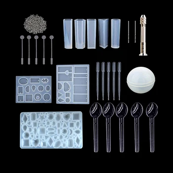 

Resin Casting Molds Kit Silicone Mold Making Jewelry Necklace Pendant Mould Hand Craft DIY Set Tool