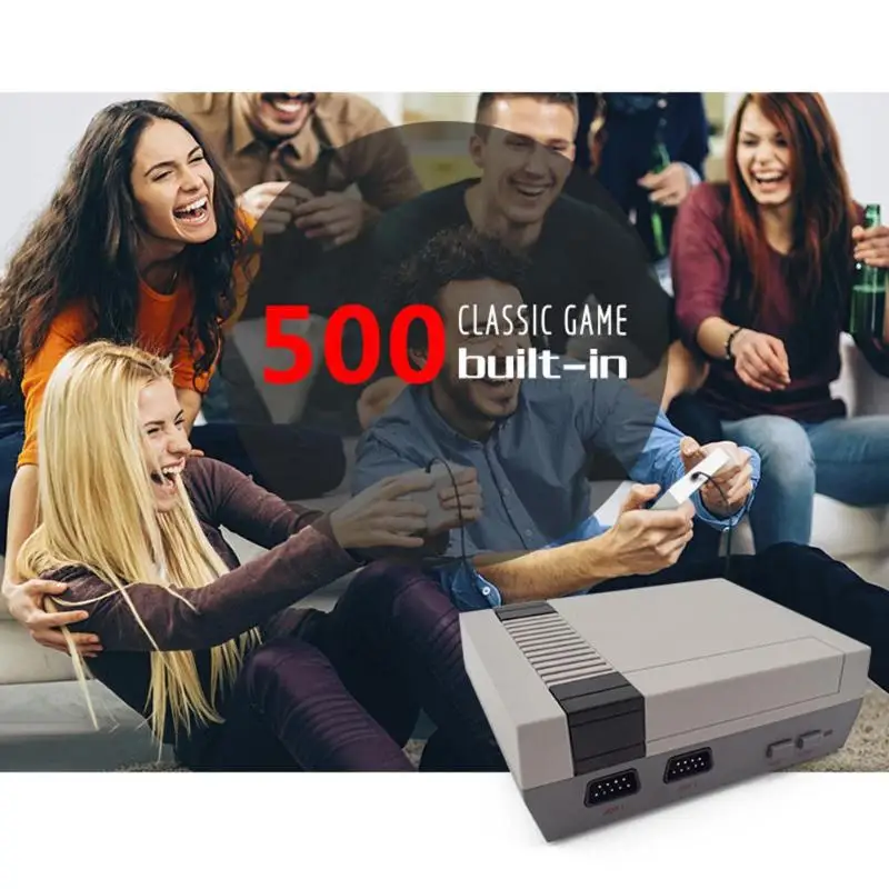 Mini TV Handheld Video Game Console Retro Gaming Player AV output Built-in 500 Games/620 Games EU/US/UK plug