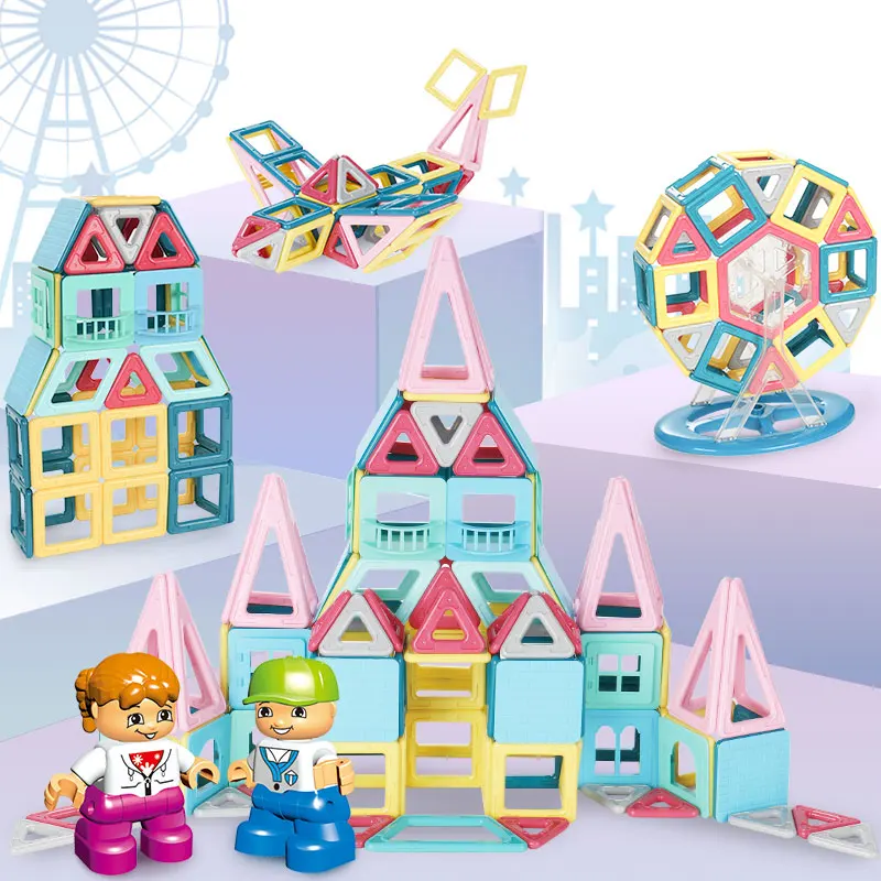 Goede 2019 Nieuwe Macaron Kleur Magnetische Blokken Speelgoed Voor Kinderen Magneet Bouw Blokken Set Designer Educatief Bricks Magnetische Speelgoed