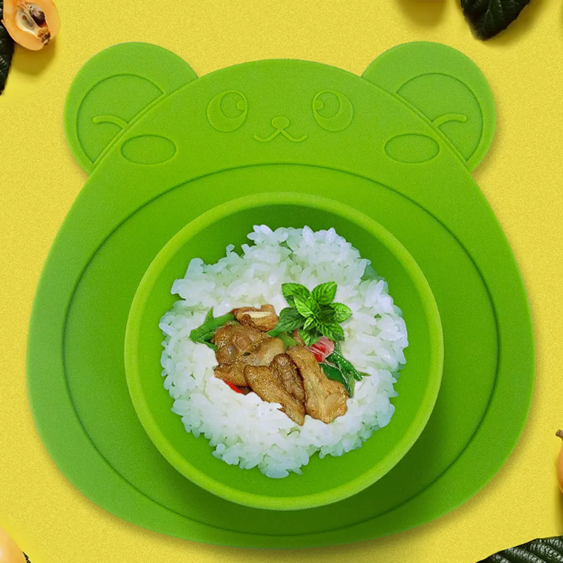 Детская тарелка силиконовая миска с присоской силиконовая тарелка для еды, поднос для ребенка