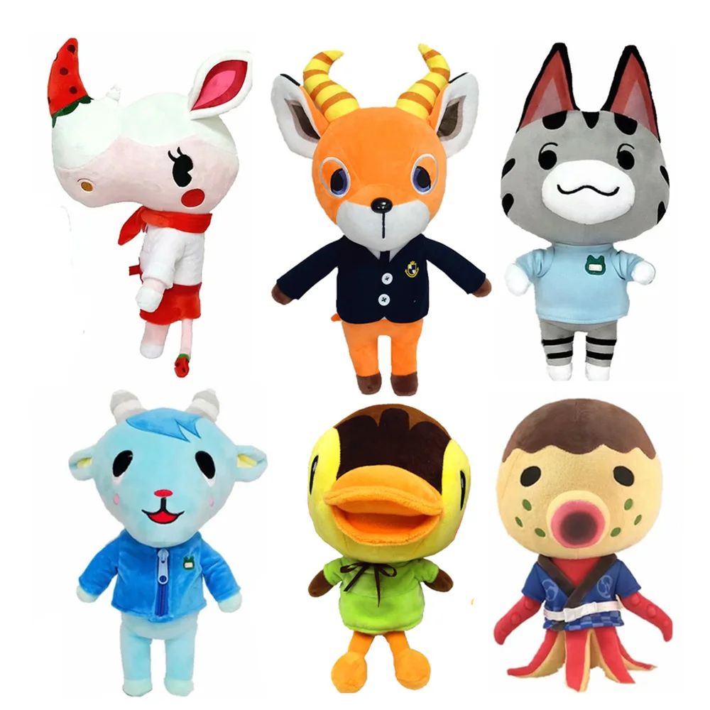 

30-40CM Animal Crossing Plush Toy Cartoon Zucker Molly Lolly Beau Toy Soft Merengue Stuffed Doll for Kid Birthday Christmas Gift