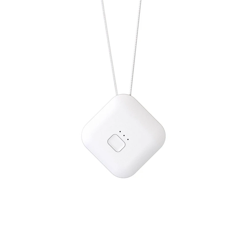 White Очиститель воздуха USB Портативное персональное носимое ожерелье негативный ионизатор Анион очиститель воздуха освежитель воздуха - Цвет: White
