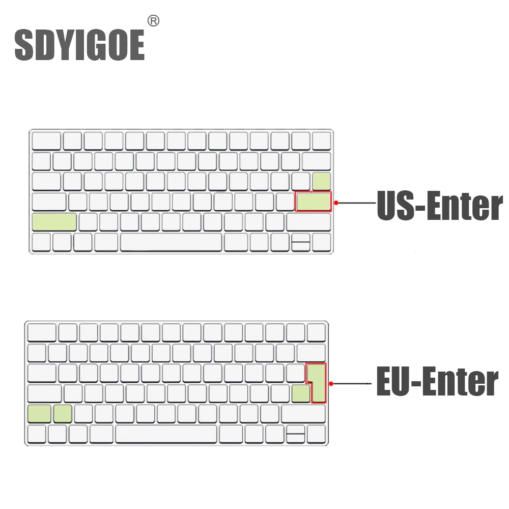 Desktop PC for Apple Bluetooth Wireless keybord MLA22LL/ A1644 A1314 IMAC Keyboard cover Protector Silicone Cover US/EU Version