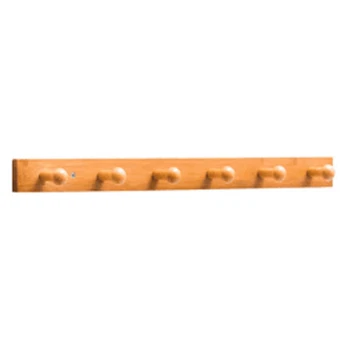 

Wall Mounted Coat Hook Bamboo Wood Coat Rack for Storage Coat Clothes Hat Key Hanger Decor Living Room Hallway Bathroom