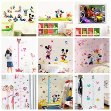Mickey Minnie With Friends Wall Stickers For Girls Bedroom Home Decoration Diy Growth Chart Decal Kids Room Cartoon Pvc Wall Art Mickey Minnie With Friends Wall Stickers For Girls Bedroom Home Decoration Diy Growth Chart Decal Kids Room Cartoon Pvc Wall Art