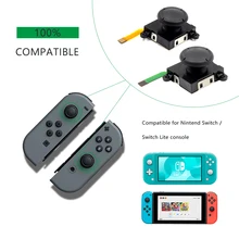 NS 3D Analog Joystick Thumb Sticks reemplazos para Nintendo Switch Joy Con Controller, reemplazo izquierdo y derecho analógico