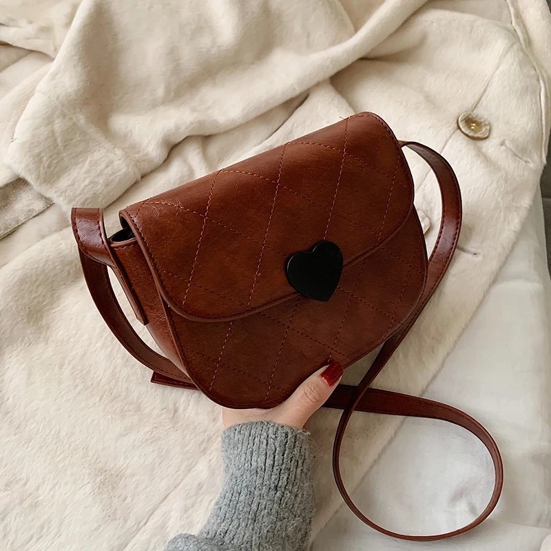 Модная женская однотонная Сумка-седло из искусственной кожи 2020 сумка-мессенджер