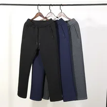 Новые зимние толстые флисовые мужские прямые брюки уличные длинные брюки тренировочные мужские повседневные модные теплые флисовые брюки 5XL