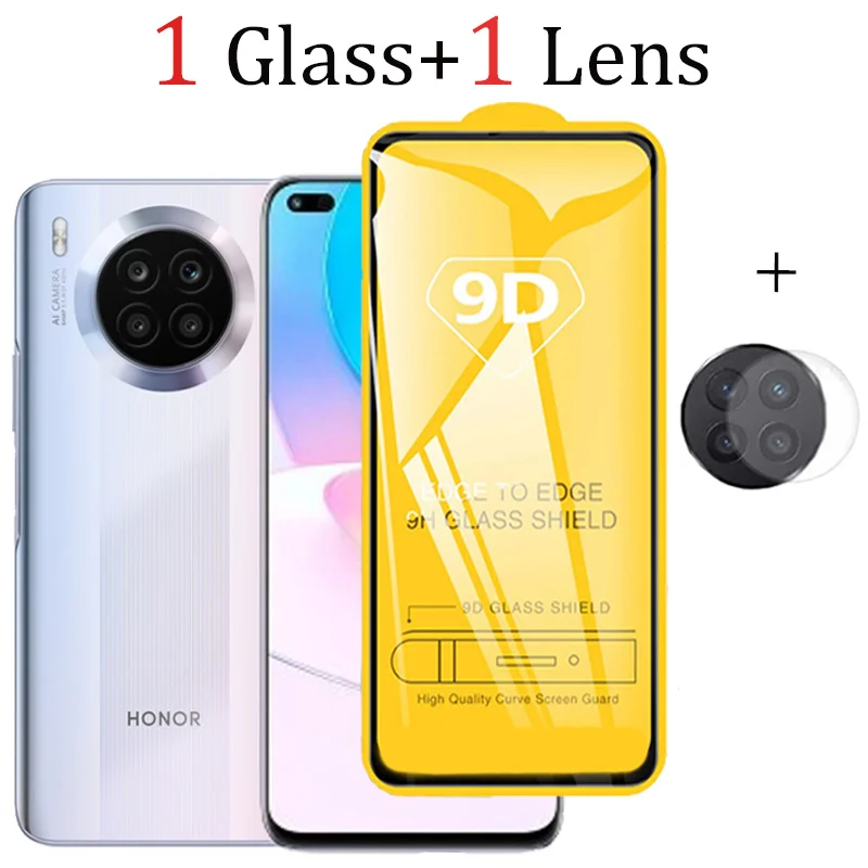 mobile phone screen protector Glass + Camera Film for Honor 50 Lite Tempered Glass Huawei Honor X8 X7 X 9 5G Screen Protector Xonor 50Lite Glass Honor X8 2022 phone screen cover Screen Protectors