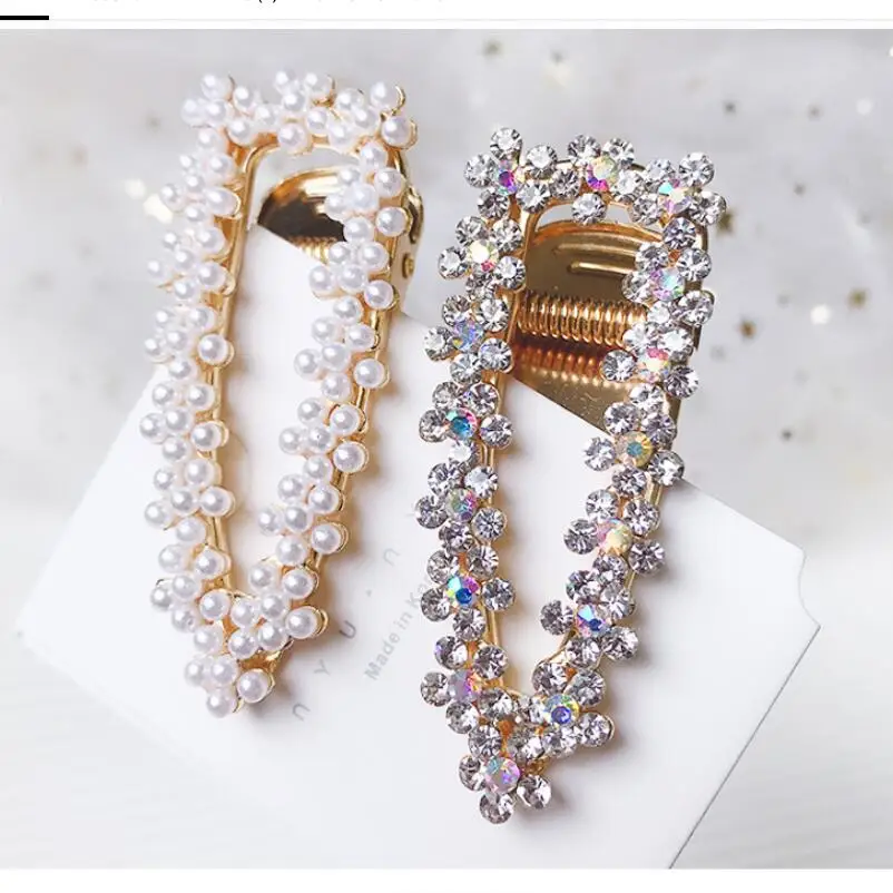 

Для девочек с жемчугом и кристаллами заколки для волос темперамент полная Алмазная стразы жемчужные элегантные заколки для волос для женщин аксессуары для волос T0517