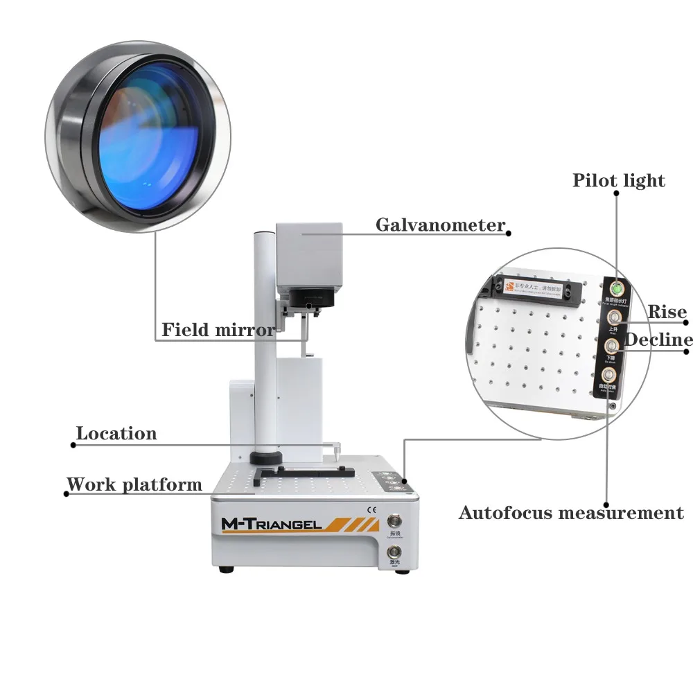  M-Triangel LCD Laser Repair Machine Intelligent Ranging Auto focus For iPhoneX XS Max 8 8+ Back Cov