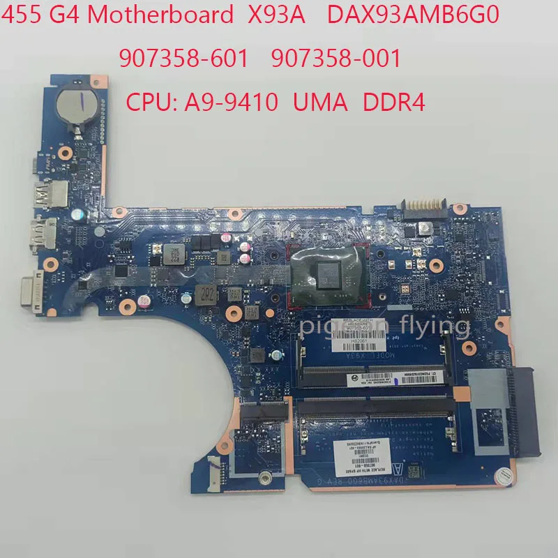 455 материнская плата X93A DAX93AMB6G0 907358-601 907358-001 для ноутбука HP ProBook G4 475 | Компьютеры и
