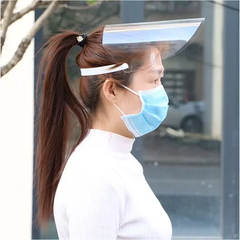 

Transparent Dustproof Protective Mask Facial mask Anti-Spitting Splash Hat Windproof Sand Windshield Hat 2020 New