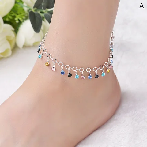 Bohemia Pearl Foot Beach Anklets Female Fashion Barefoot Chain Jewelry On Foot Ankle Bracelets For Women Leg Anklets Chain