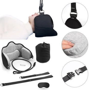 

Neck Traction Hammock for Neck Pain Relief, Head Hammock with Durable Elastic Safety Cords & Adjustable Straps Hammock