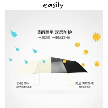 

A generation of fat easily indie cat folding black umbrella vinyl college style sunscreen outdoor parasol Women's
