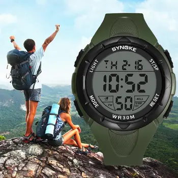 

SYNOKE Men's Watch Sport Digital Wristwatch Electronic Military Luxury Finess Waterproof Watches Tops Diving Dropship