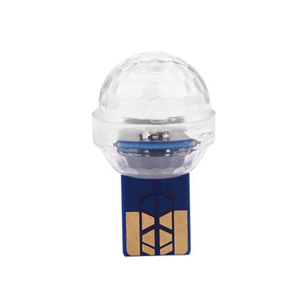 СВЕТОДИОДНЫЙ Автомобильный USB атмосферный свет DJ Мини красочная музыкальная лампа поверхность телефона для фестиваля Вечерние