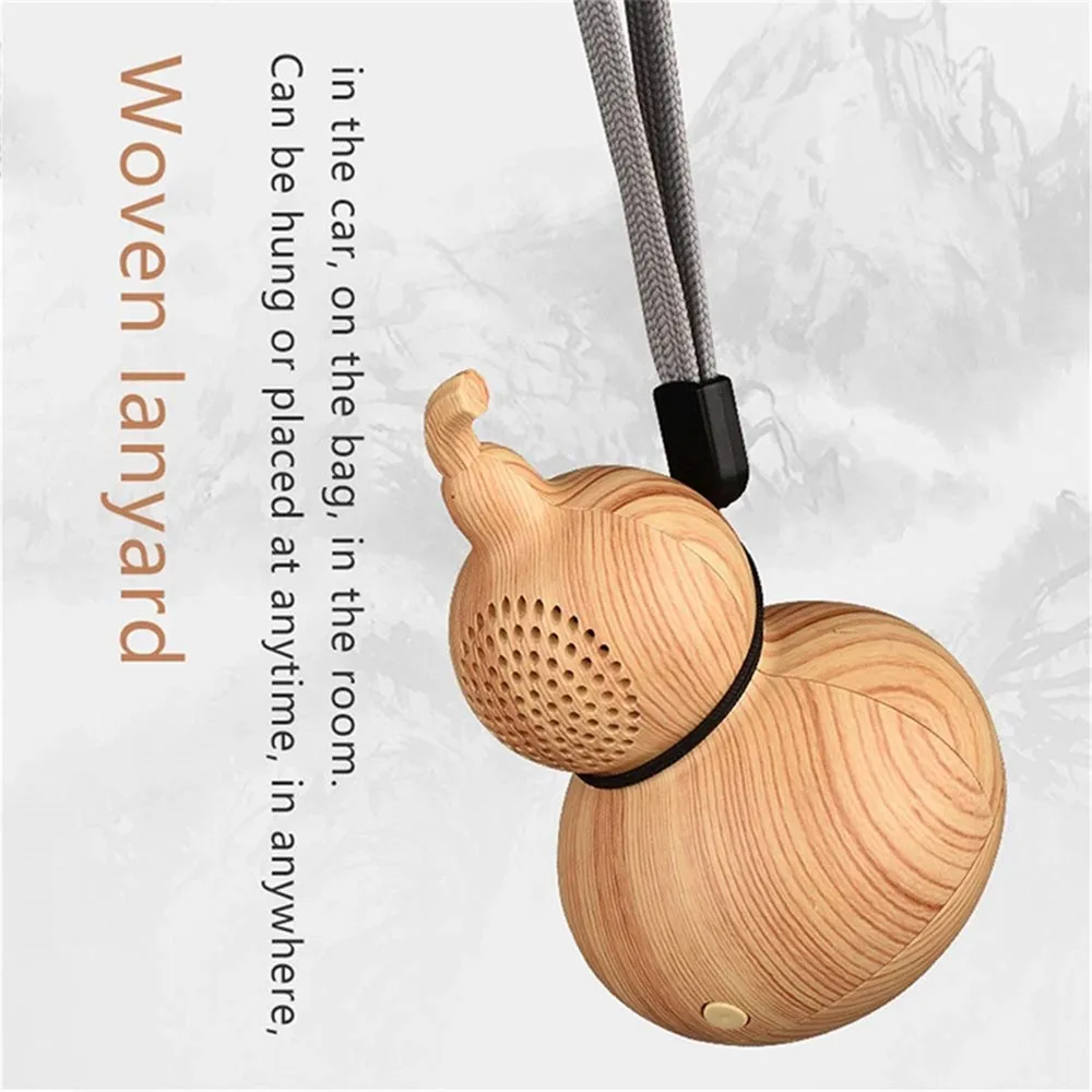 HYASIA Bluetooth колонка в ретро стиле беспроводная мини тыква образный деревянный