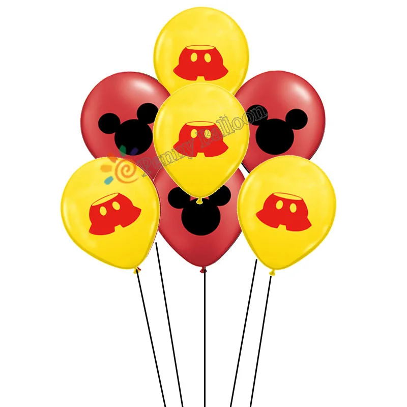11 шт./лот Микки и Минни Маус Мышь Фольга надувные шары mickey латексный шар Baby Shower счастливые День рождения украшения Детские игрушки Globos