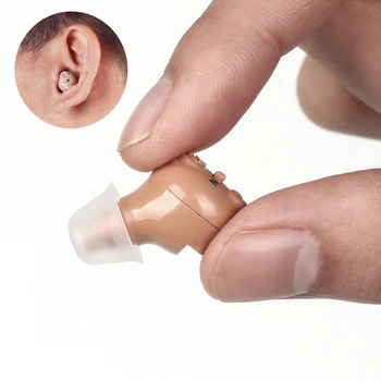 

Mini Hearing Aids Rechargeable Sound Amplifier Ear Aid Hearing Devices Volume Adjustable Invisible Hearing Aids for Elderly Deaf