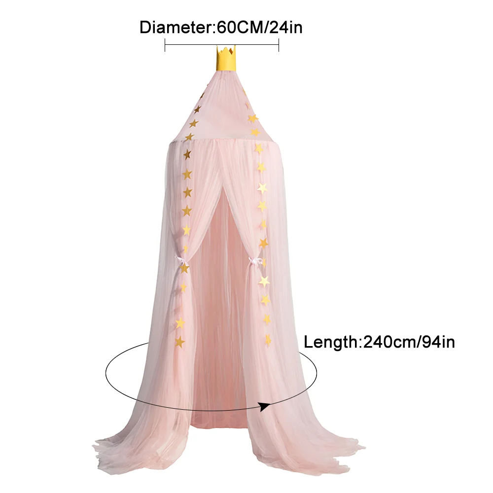 Urijk 1 шт. круговой серый балдахин кровать балдахин детская комната украшение кровать палатка Moustiquaire принцесса дети девочки круглый москитная сетка
