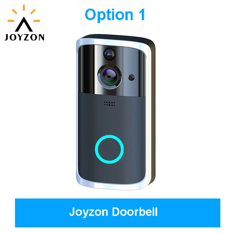 JOYZON wifi 720P видео дверной звонок беспроводной домофон монитор умный звонок HD камера PIR датчик движения ночное видение разблокировка - Цвет: Option 1
